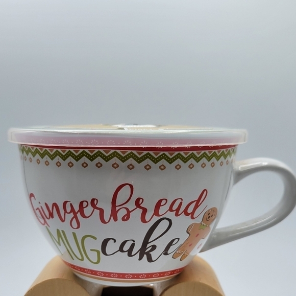 Pier 1 Gingerbread Mug Cake with lid - Picture 1 of 6